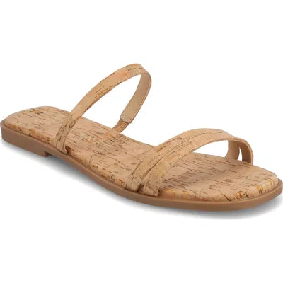 Journee Collection Womens Brisa Flat Sandals In Cork