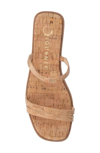 Journee Collection Womens Brisa Flat Sandals In Cork