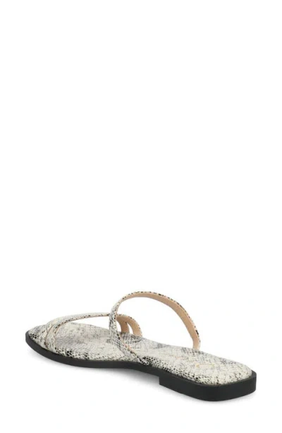 Journee Collection Womens Brisa Flat Sandals In Snake