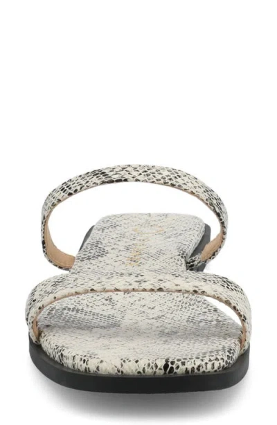 Journee Collection Womens Brisa Flat Sandals In Snake