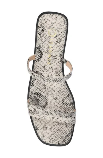 Journee Collection Womens Brisa Flat Sandals In Snake