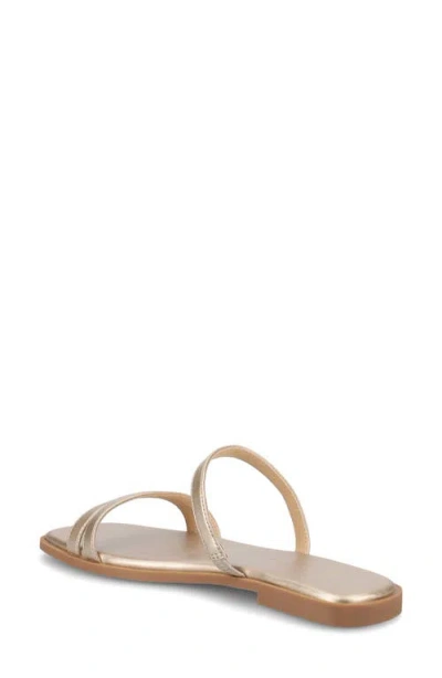 Journee Collection Womens Brisa Flat Sandals In Champagne