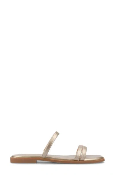 Journee Collection Womens Brisa Flat Sandals In Champagne