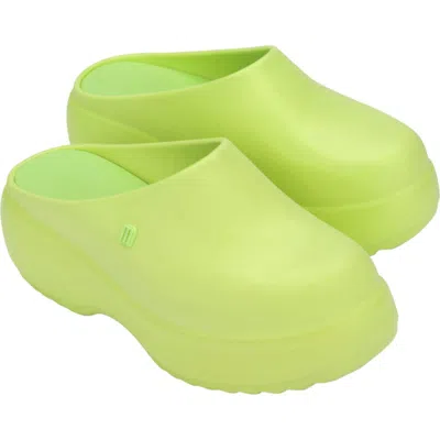 Melissa Free Platform Clog In Green