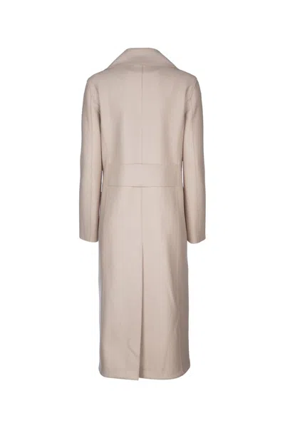 Harris Wharf London Women Double-breasted Military Coat With Back Vent In Multicolor