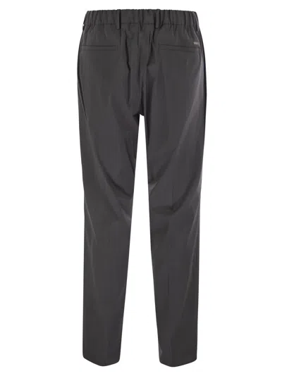 Herno Men Tech Wool Trousers In Multicolor