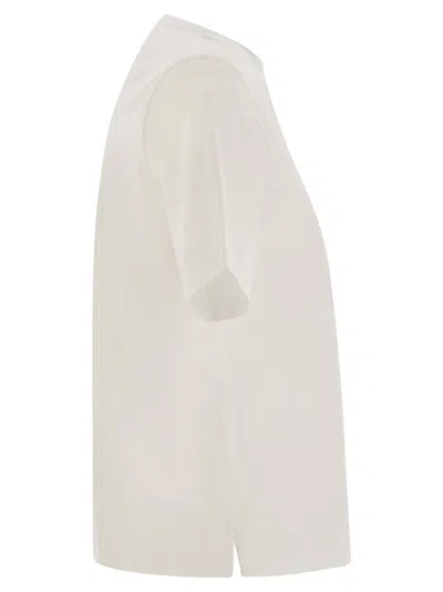 Herno T-shirt With Shoulder Scarf In Multicolor