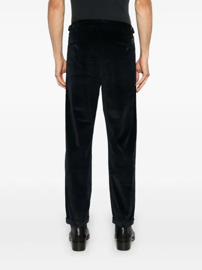Jacob Cohen Men's Crop Slim Single Pence Henry Pant In Blue