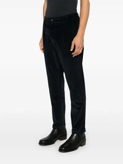 Jacob Cohen Men's Crop Slim Single Pence Henry Pant In Blue