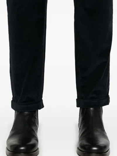 Jacob Cohen Men's Crop Slim Single Pence Henry Pant In Blue