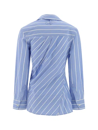 Jacquemus Tailored Striped Shirt With Design And Signature Detailing In Multicolor