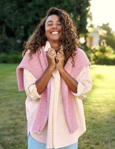 Frank & Eileen Montecito Sweater In Pink