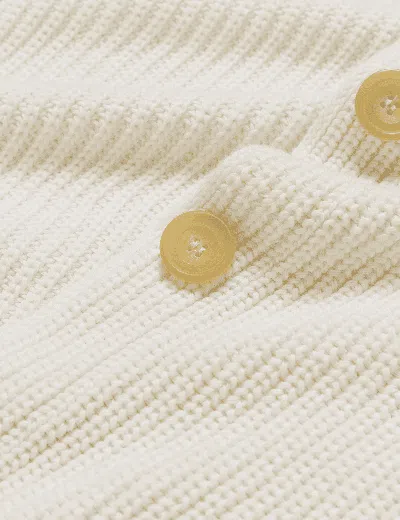 Frank & Eileen Montecito Cotton Cardigan In Ivory