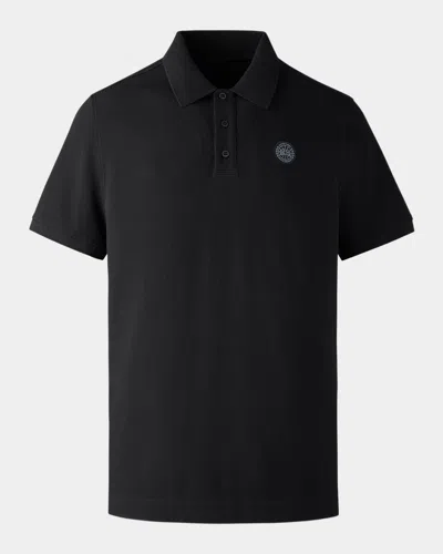 Canada Goose Men Beckley Cotton Polo Shirt In Black