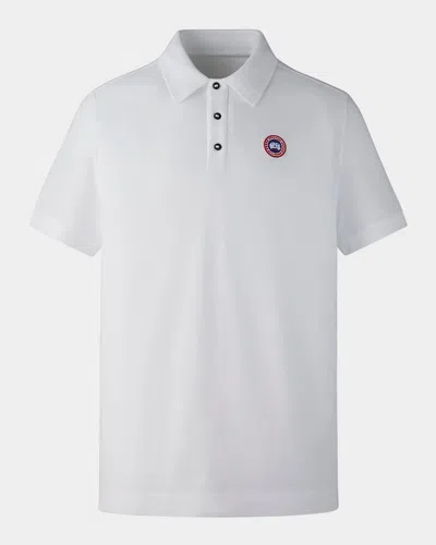Canada Goose Polo With Logo In White