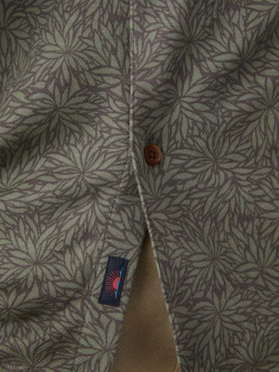 Faherty Short-sleeve Hermosa Shirt In Olive Frond