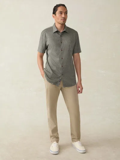 Faherty Short-sleeve Hermosa Shirt In Olive Frond