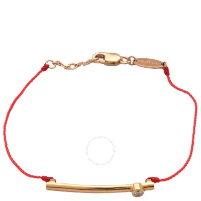 Redline Tube 0.05ct Round Diamond String Bracelet