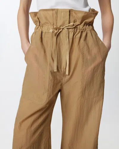Pinko Jupe-culotte Large En Tissu Léger In Light Brown