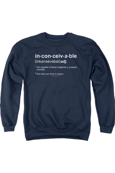 Gildan Princess Bride Definition Adult Crewneck Sweatshirt In Blue