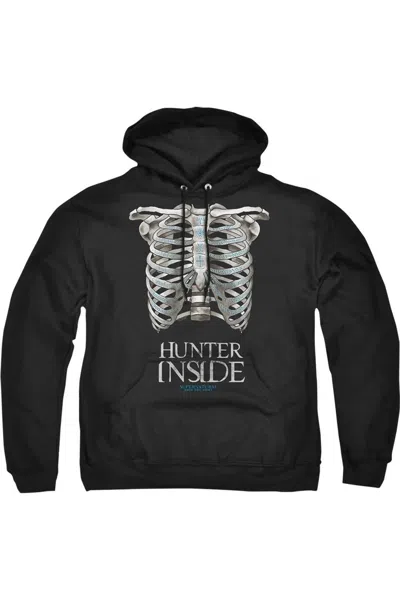 Gildan Supernatural Hunter Inside Adult Pull Over Hoodie / Hooded Sweatshirt In Black