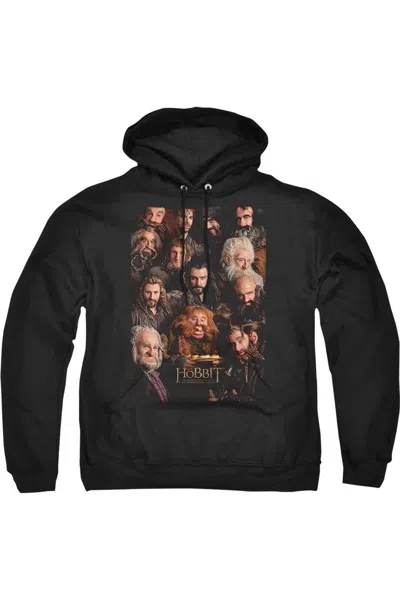 Gildan The Hobbit Dwarves Poster Adult Pull Over Hoodie / Hooded Sweatshirt In Black