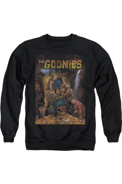 Gildan The Goonies Poster Adult Crewneck Sweatshirt In Black
