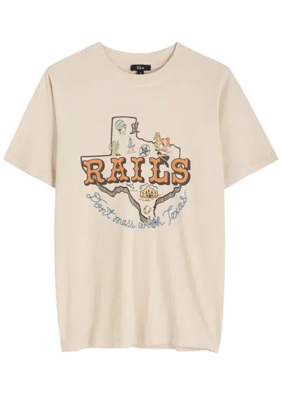 Rails Graphic Boyfriend T-shirt In Cream