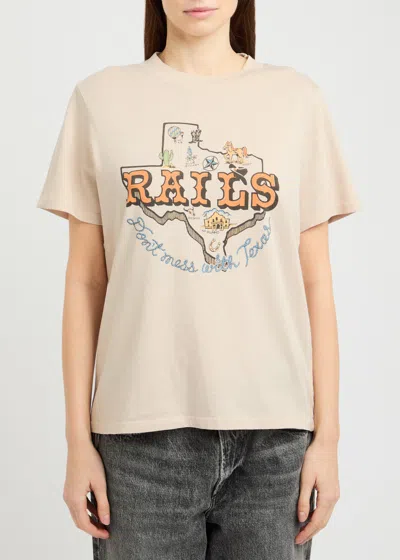 Rails Graphic Boyfriend T-shirt In Cream