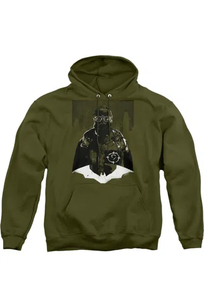 Gildan The Batman Noir Riddler Adult Pull Over Hoodie / Hooded Sweatshirt In Green