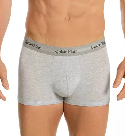 Calvin Klein Stretch Modal Trunks In Grey