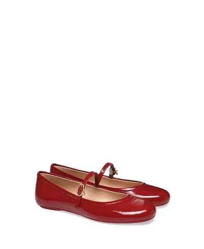 Gianvito Rossi Carla Ballet Flats In Red