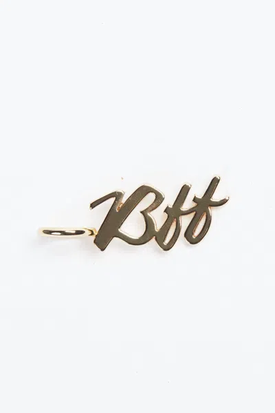 Eklexic Script Pendant Bff In Gold In Gold