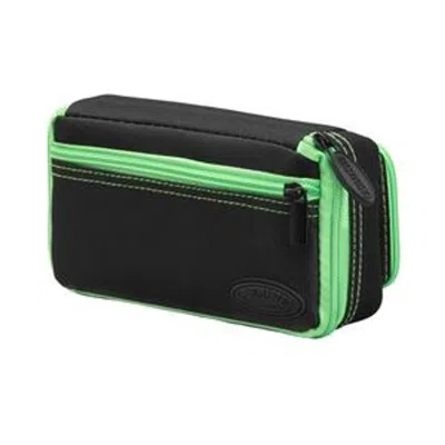 Casemaster Plazma Plus Dart Case With Zipper & Phone Pocket Black & Green - 3 Darts