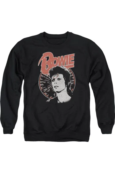 Gildan David Bowie Space Oddity Adult Crewneck Sweatshirt In Black