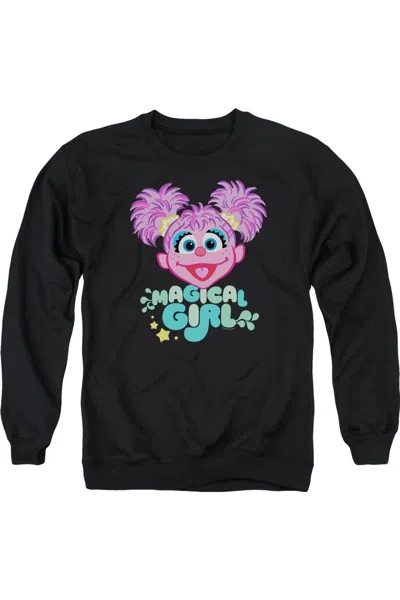 Gildan Sesame Street Scribble Head Adult Crewneck Sweatshirt In Black