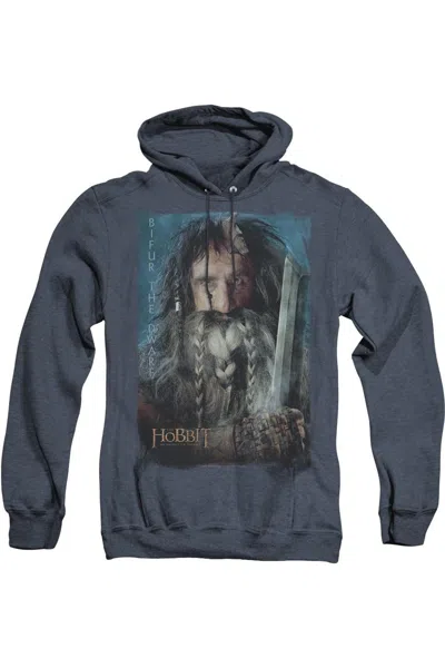 Gildan The Hobbit Bifur Adult Heather Hoodie / Hooded Sweatshirt In Blue