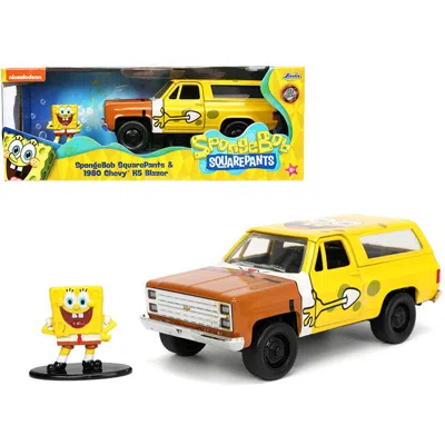 Jada Toys Jada 1-32 Scale 1980 Chevrolet K5 Blazer With Spongebob Squarepants Diecast Figurine Hollywood Rides