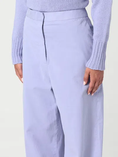 Fabiana Filippi Concealed Front Opening And Closing Casual Pants In Blue