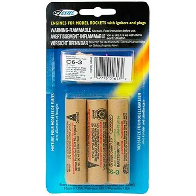Estes 18 Mm C6-3 Standard Rocket Engine