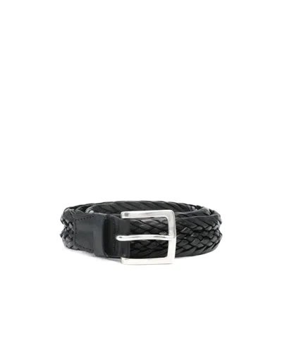 Orciani Toledo Leather Belt In Black