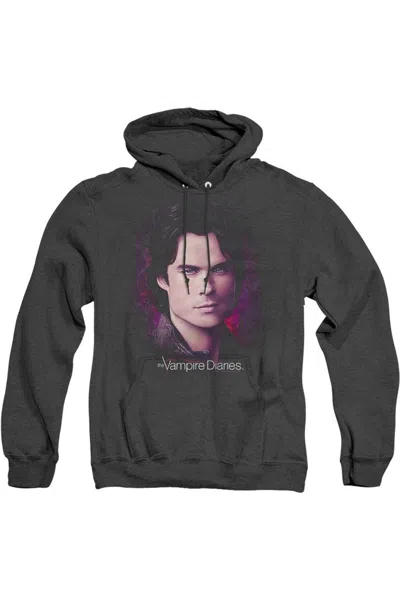 Gildan Vampire Diaries Compelling Adult Pull Over Hoodie / Hooded Sweatshirt In Black