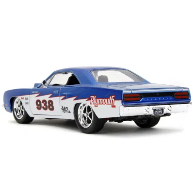Jada Toys Jada 1970 Plymouth Road Runner No. 938 Candy Bigtime Muscle Series 1-24 Scale Diecast Model Car Blue