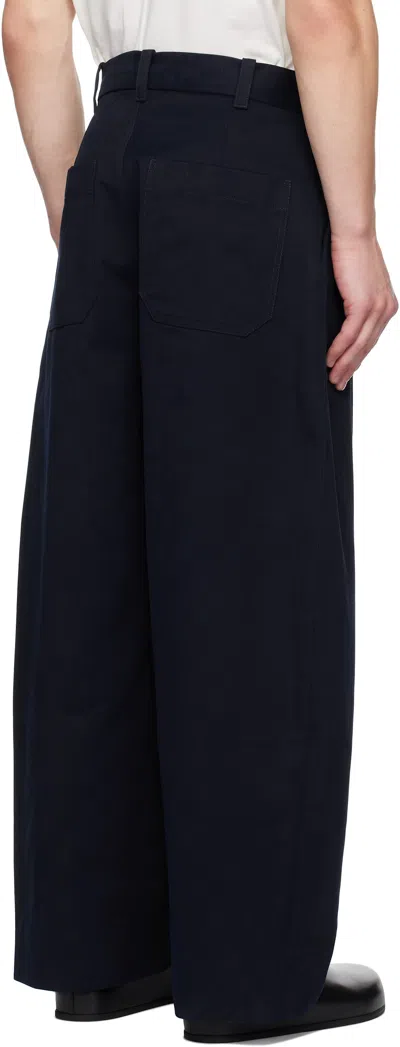 Studio Nicholson Belt Loops Slacks In Black