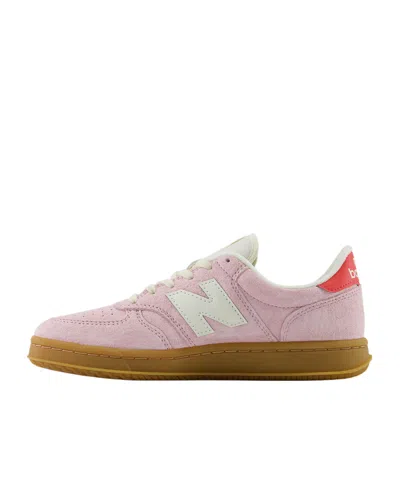 New Balance T500 Woman Sneakers Light Pink Size 7.5 Leather In Multicolor