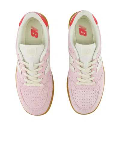 New Balance T500 Woman Sneakers Light Pink Size 7.5 Leather In Multicolor