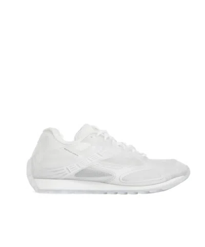 Bottega Veneta Orbit Transparent Rubber Sneakers In White
