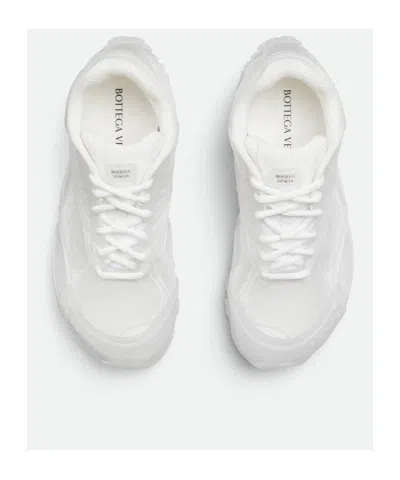 Bottega Veneta Orbit Transparent Rubber Sneakers In White