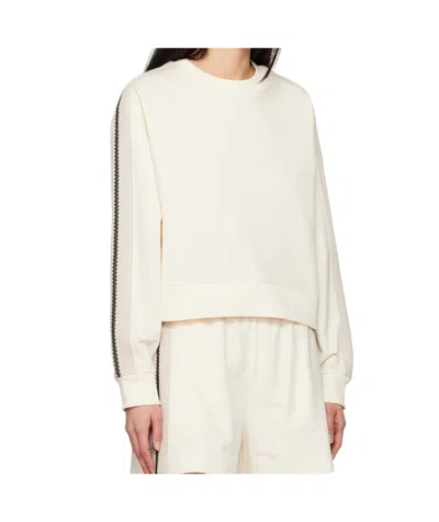 Moncler Women Logo Motif Sweatshirt In Neutral