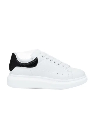 Alexander Mcqueen Oversized Crystal-embellished Sneakers In White